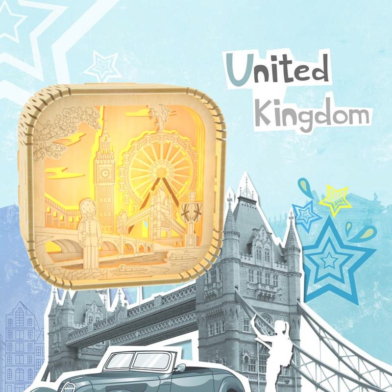 DIY 3D Wooden City Night Light Puzzle – Creative LED Educational Craft Kit for Kids (Ages 5+)