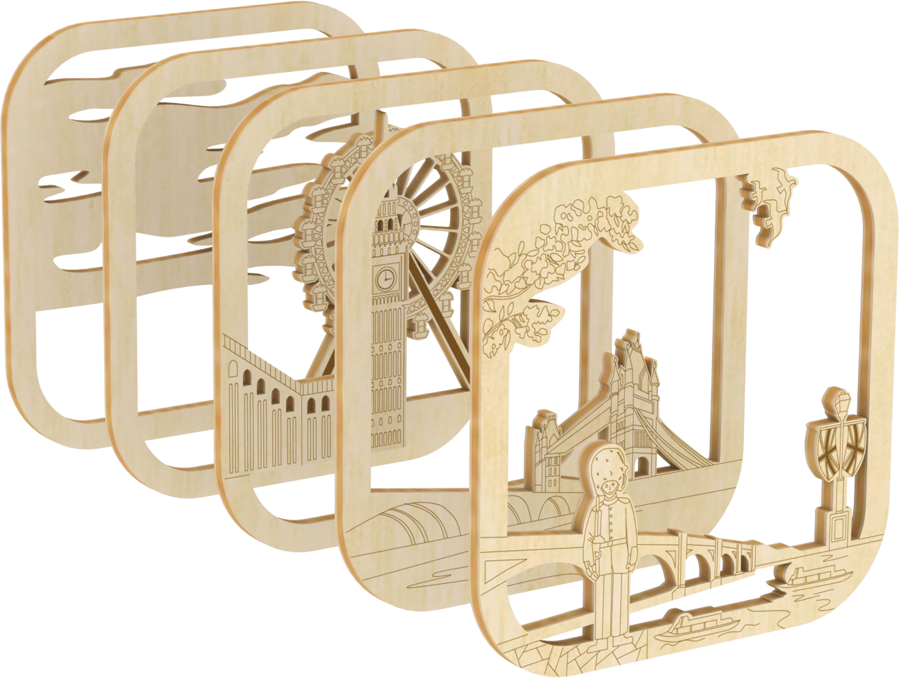 DIY 3D Wooden City Night Light Puzzle – Creative LED Educational Craft Kit for Kids (Ages 5+)