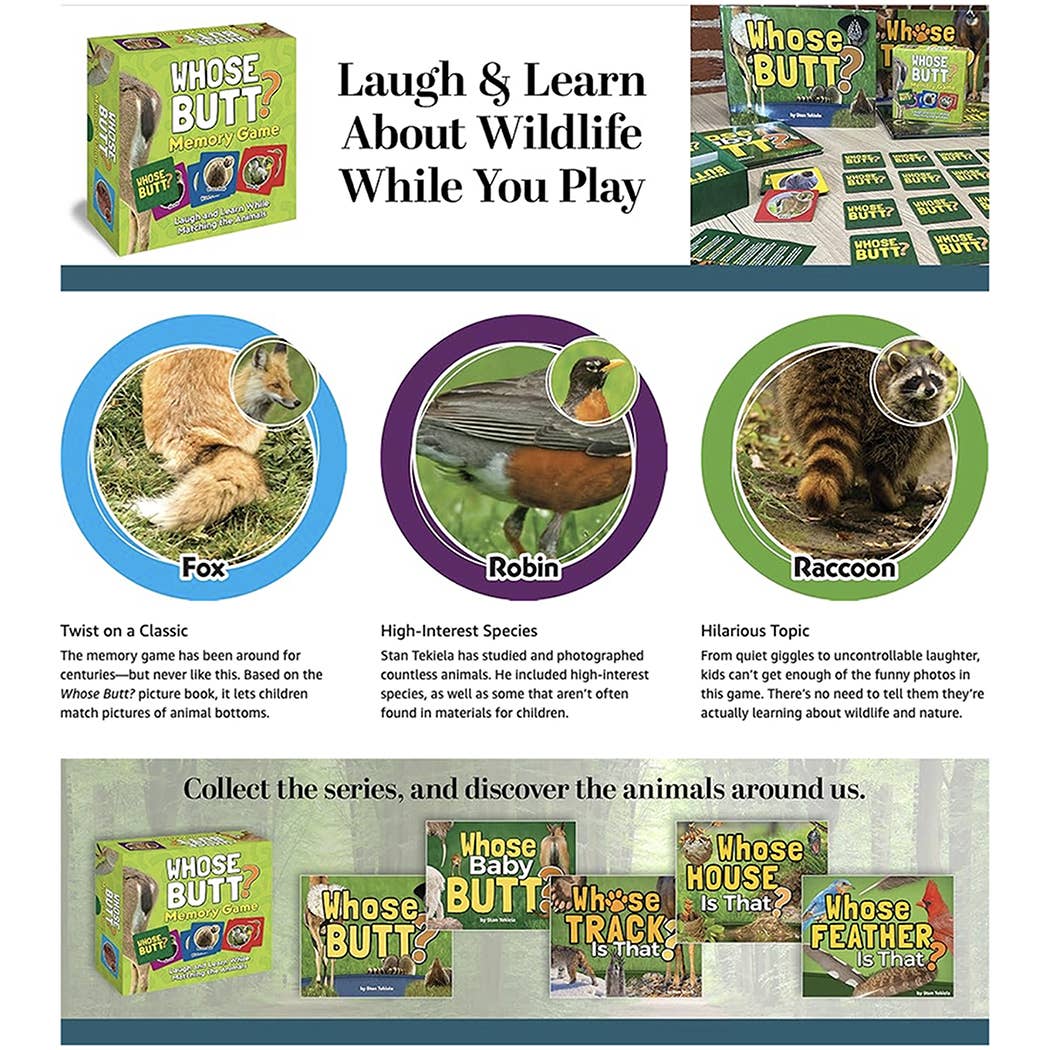 Whose Butt? Memory Game – Laugh & Learn Edition