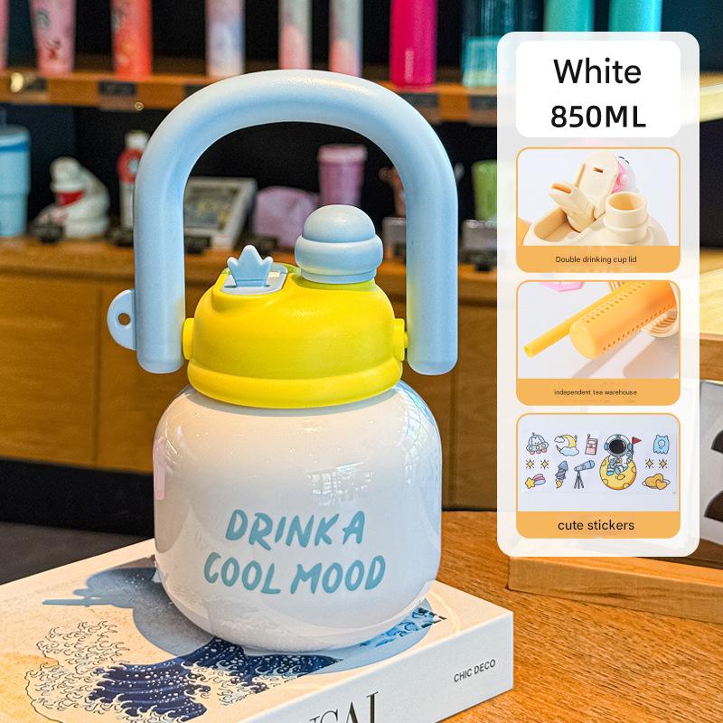 Kettlebell Water Bottle – 850ml Kids Drinkware