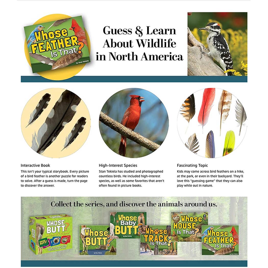 🪶 Whose Feather Is That? — Interactive Nature & Bird Book 🐦